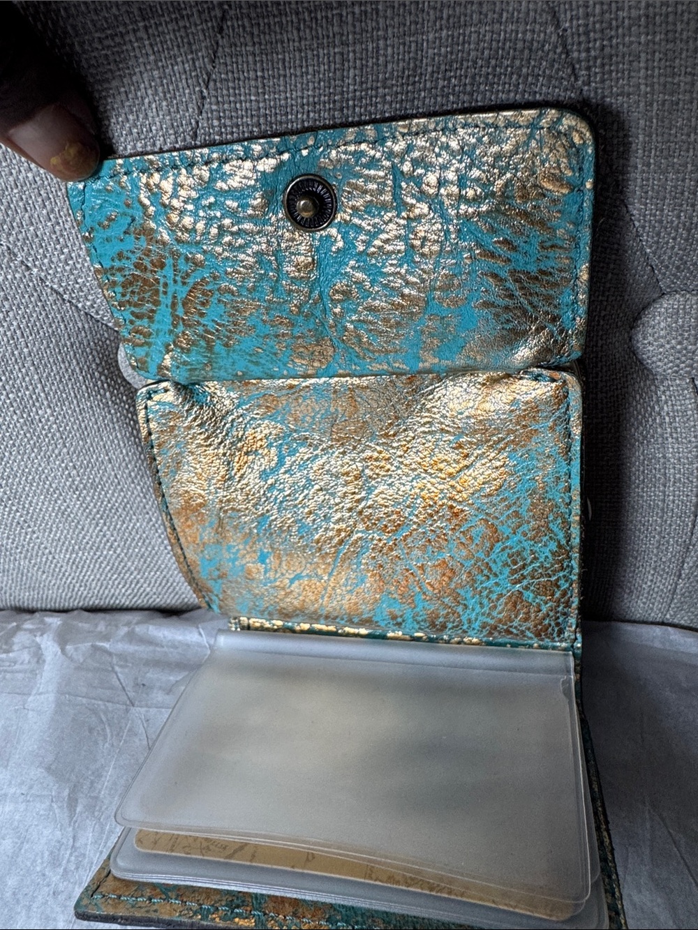 Patricia Nash Embossed Leather Kiss-Lock Wallet - Picture 3 of 7